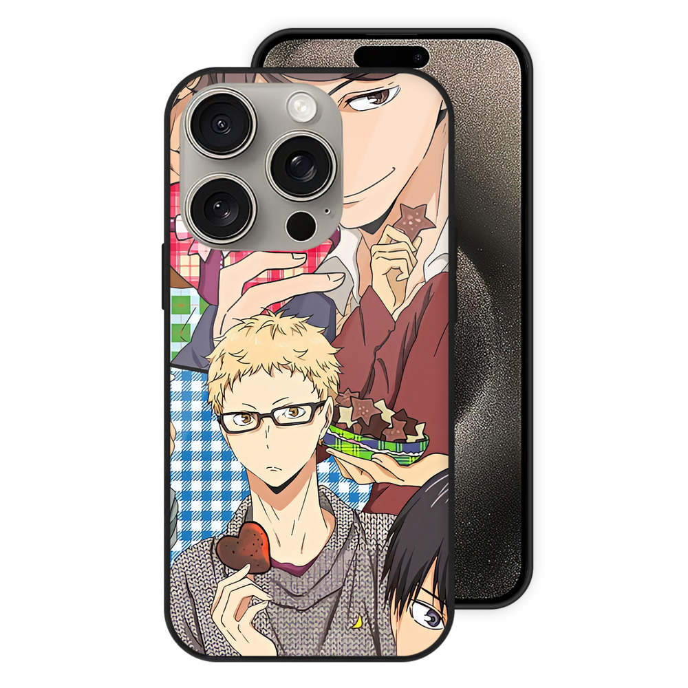 （画像用） ハイキュー!! Haikyu!! 【iPhone15Pro対応】スマホケース 耐衝撃＆黄変防止 背面ガラス