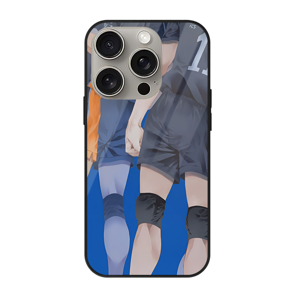 （画像用） ハイキュー!! Haikyu!! 【iPhone15Pro対応】スマホケース 耐衝撃＆黄変防止 背面ガラス