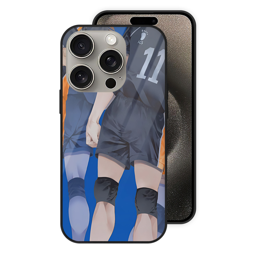 （画像用） ハイキュー!! Haikyu!! 【iPhone15Pro対応】スマホケース 耐衝撃＆黄変防止 背面ガラス