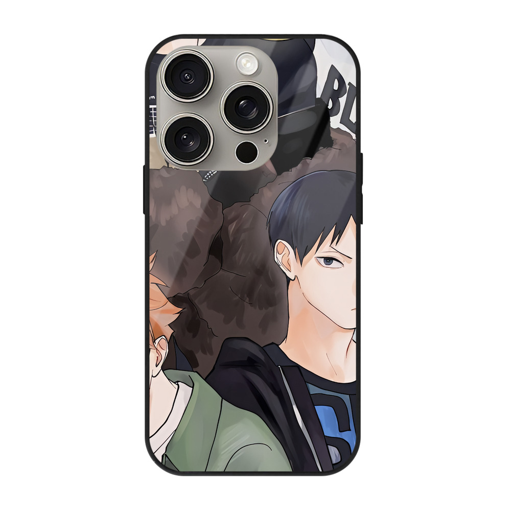 （画像用） ハイキュー!! Haikyu!! 【iPhone15Pro対応】スマホケース 耐衝撃＆黄変防止 背面ガラス