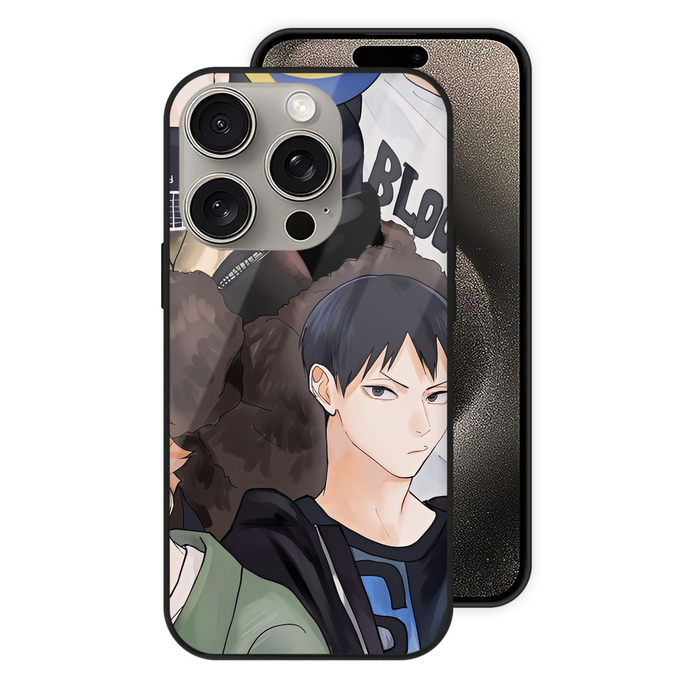 （画像用） ハイキュー!! Haikyu!! 【iPhone15Pro対応】スマホケース 耐衝撃＆黄変防止 背面ガラス