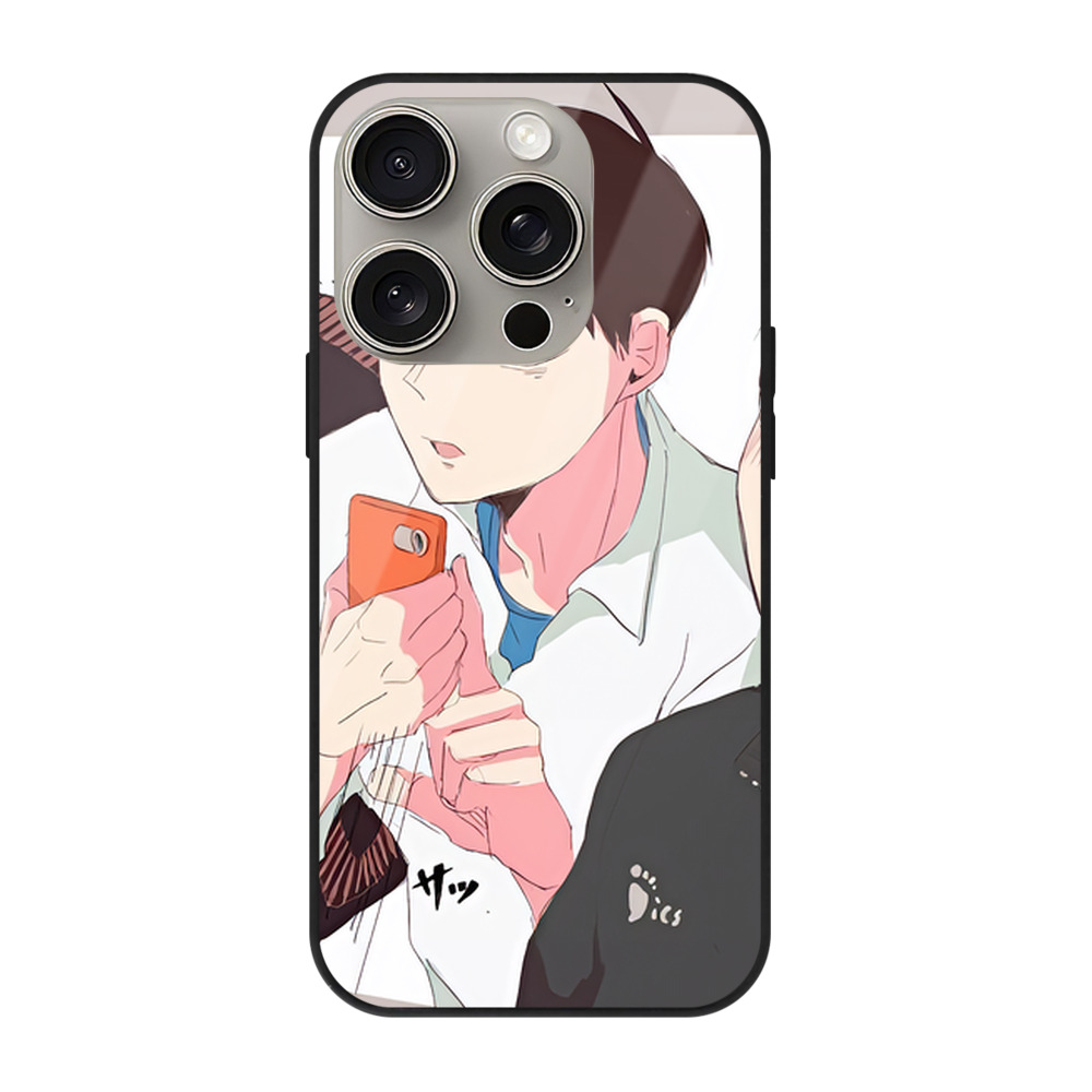（画像用） ハイキュー!! Haikyu!! 【iPhone15Pro対応】スマホケース 耐衝撃＆黄変防止 背面ガラス