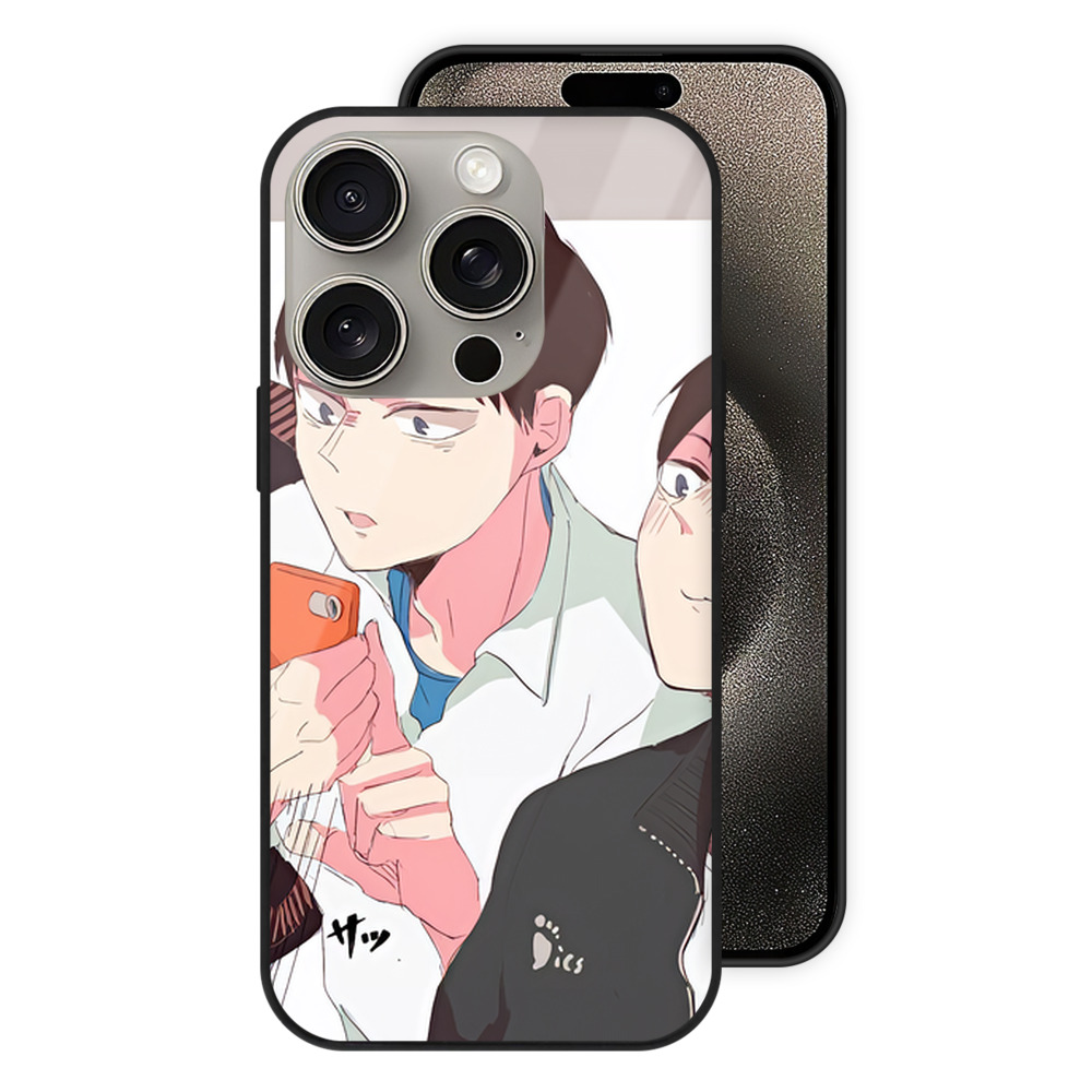 （画像用） ハイキュー!! Haikyu!! 【iPhone15Pro対応】スマホケース 耐衝撃＆黄変防止 背面ガラス