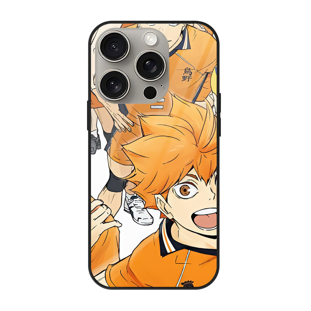 （画像用） ハイキュー!! Haikyu!! 【iPhone15Pro対応】スマホケース 耐衝撃＆黄変防止 背面ガラス