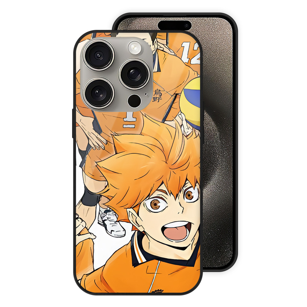 （画像用） ハイキュー!! Haikyu!! 【iPhone15Pro対応】スマホケース 耐衝撃＆黄変防止 背面ガラス