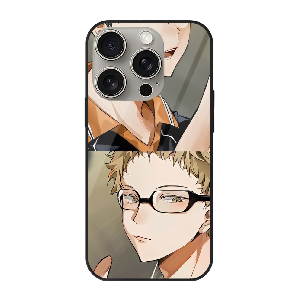 （画像用） ハイキュー!! Haikyu!! 【iPhone15Pro対応】スマホケース 耐衝撃＆黄変防止 背面ガラス