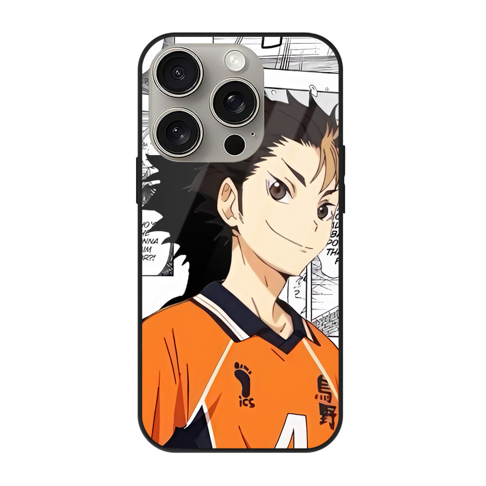 （画像用） ハイキュー!! Haikyu!! 【iPhone15Pro対応】スマホケース 耐衝撃＆黄変防止 背面ガラス