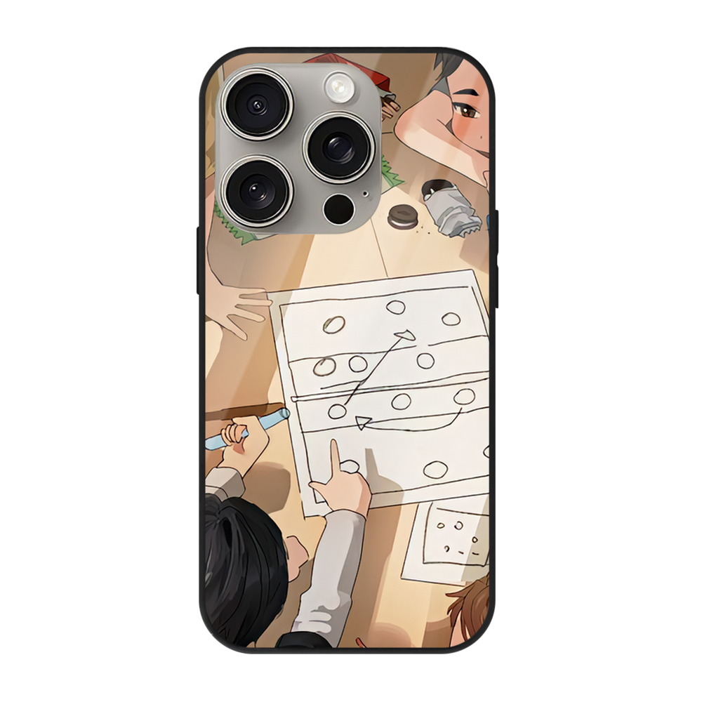 （画像用） ハイキュー!! Haikyu!! 【iPhone15Pro対応】スマホケース 耐衝撃＆黄変防止 背面ガラス