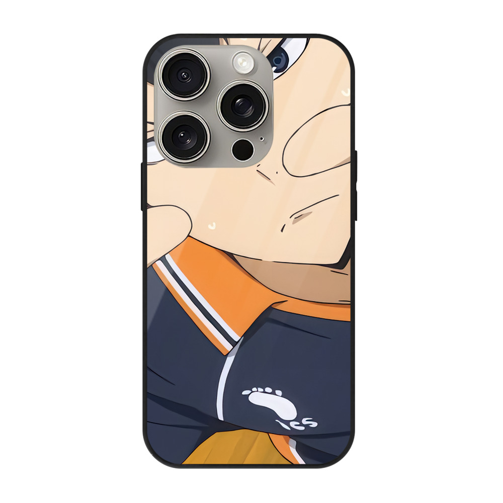 （画像用） ハイキュー!! Haikyu!! 【iPhone15Pro対応】スマホケース 耐衝撃＆黄変防止 背面ガラス