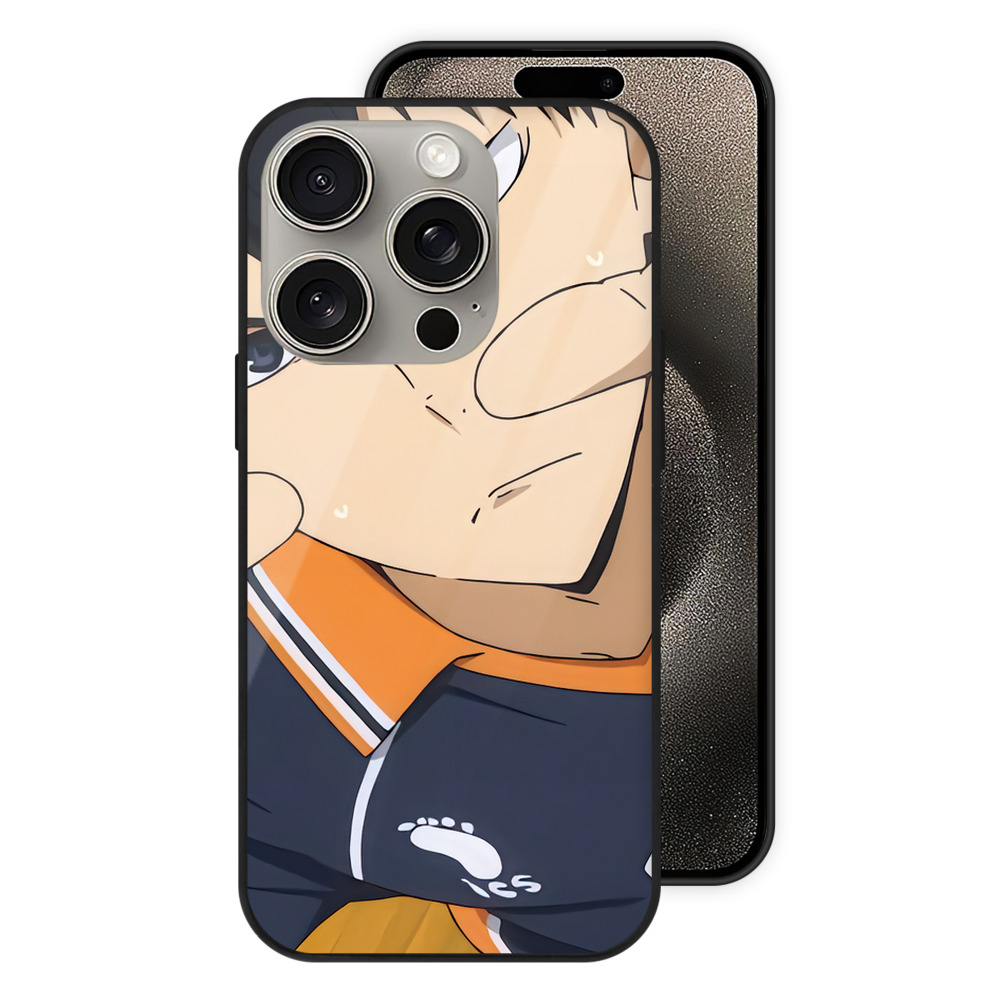 （画像用） ハイキュー!! Haikyu!! 【iPhone15Pro対応】スマホケース 耐衝撃＆黄変防止 背面ガラス