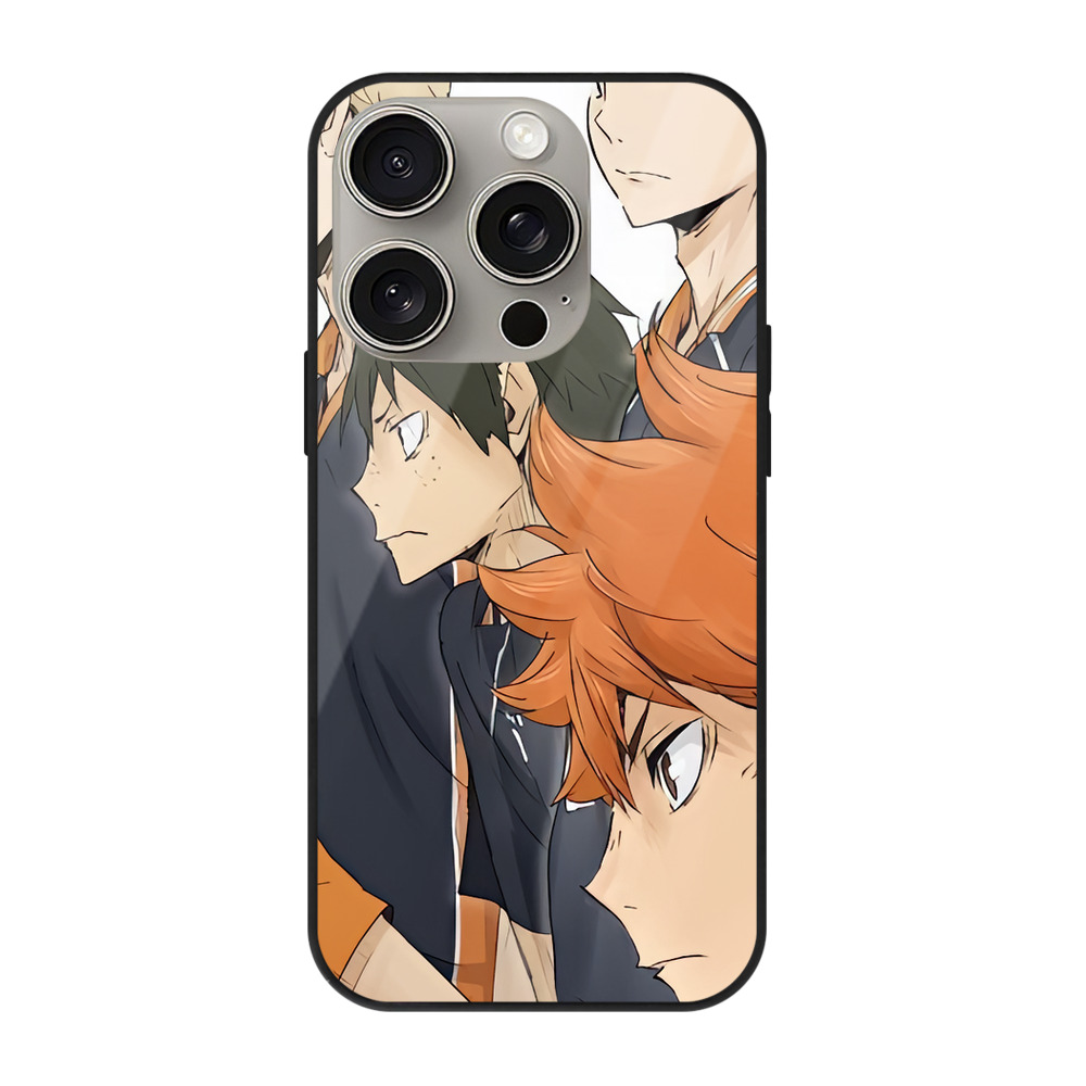 （画像用） ハイキュー!! Haikyu!! 【iPhone15Pro対応】スマホケース 耐衝撃＆黄変防止 背面ガラス