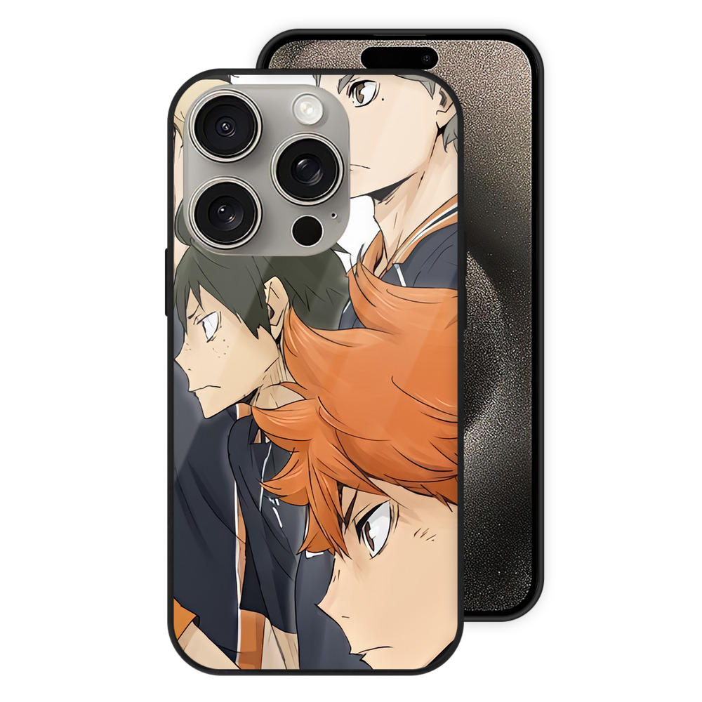 （画像用） ハイキュー!! Haikyu!! 【iPhone15Pro対応】スマホケース 耐衝撃＆黄変防止 背面ガラス