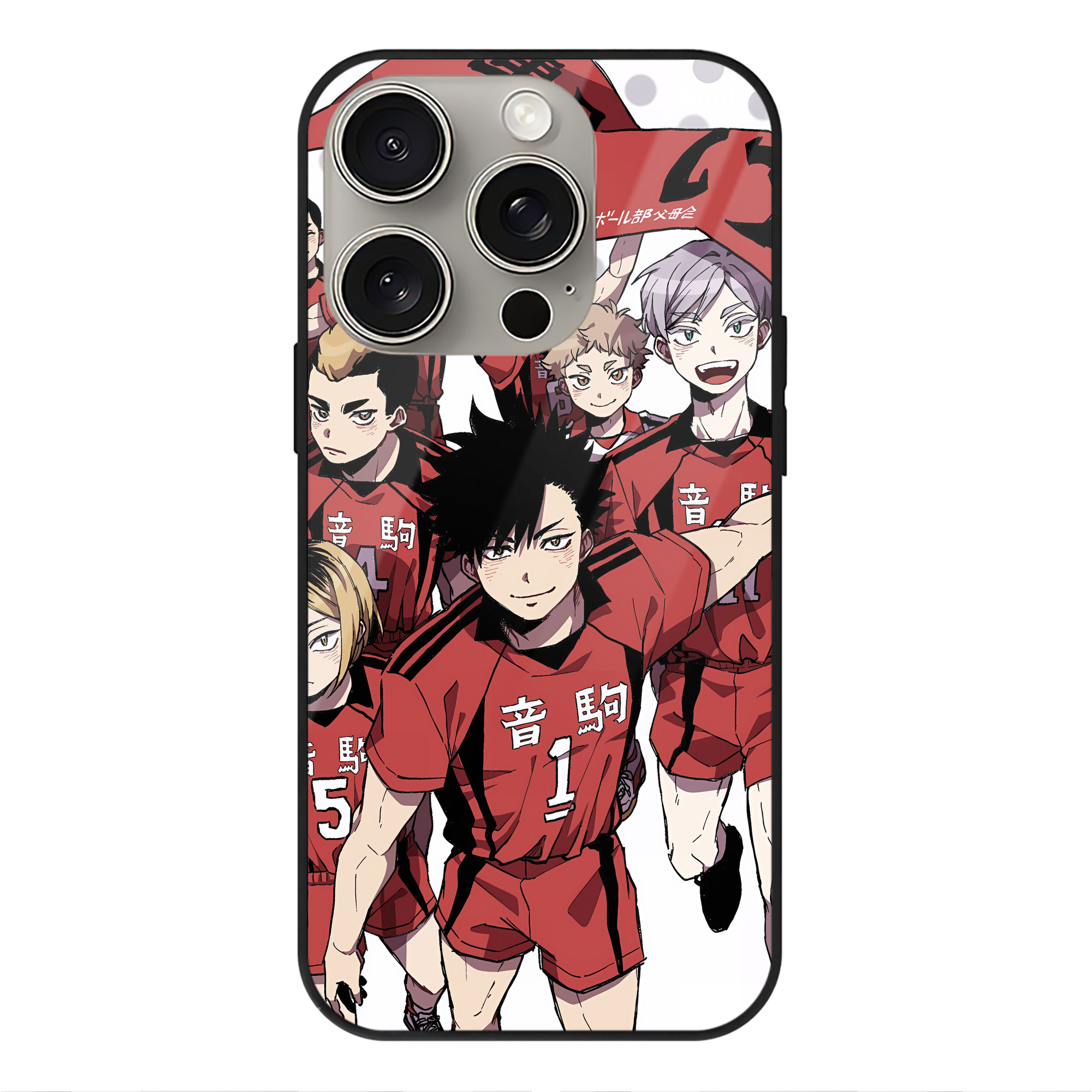 （画像用） ハイキュー!! Haikyu!! 【iPhone15Pro対応】スマホケース 耐衝撃＆黄変防止 背面ガラス