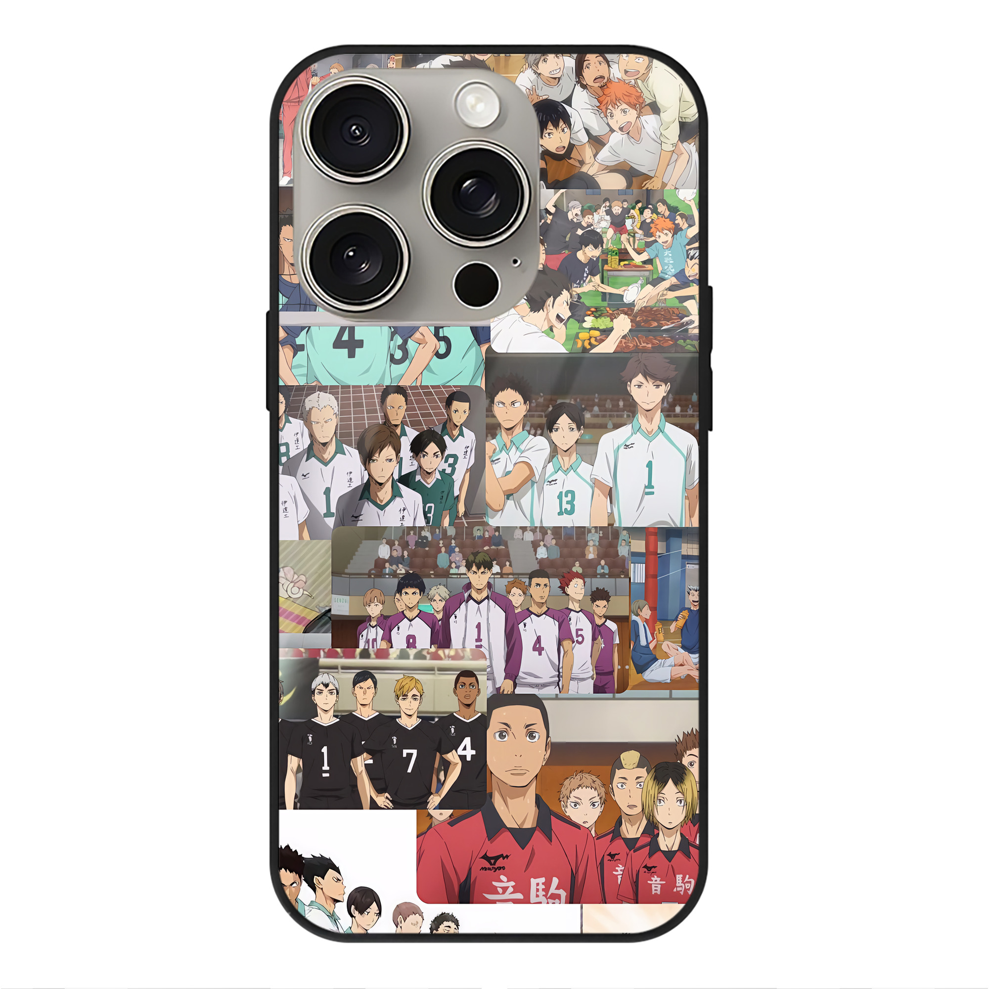 （画像用） ハイキュー!! Haikyu!! 【iPhone15Pro対応】スマホケース 耐衝撃＆黄変防止 背面ガラス