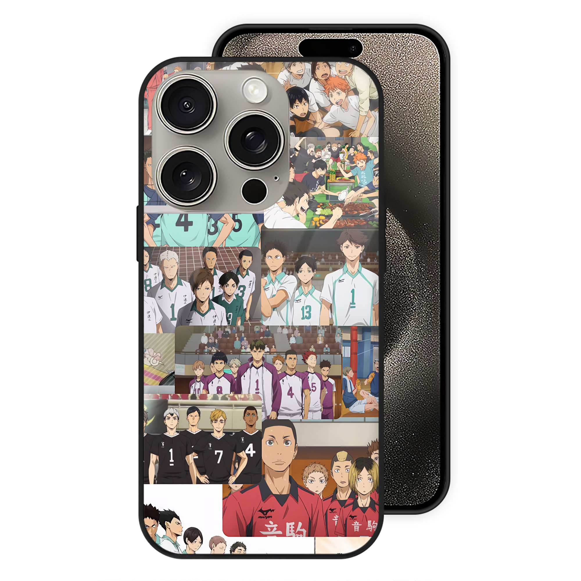 （画像用） ハイキュー!! Haikyu!! 【iPhone15Pro対応】スマホケース 耐衝撃＆黄変防止 背面ガラス