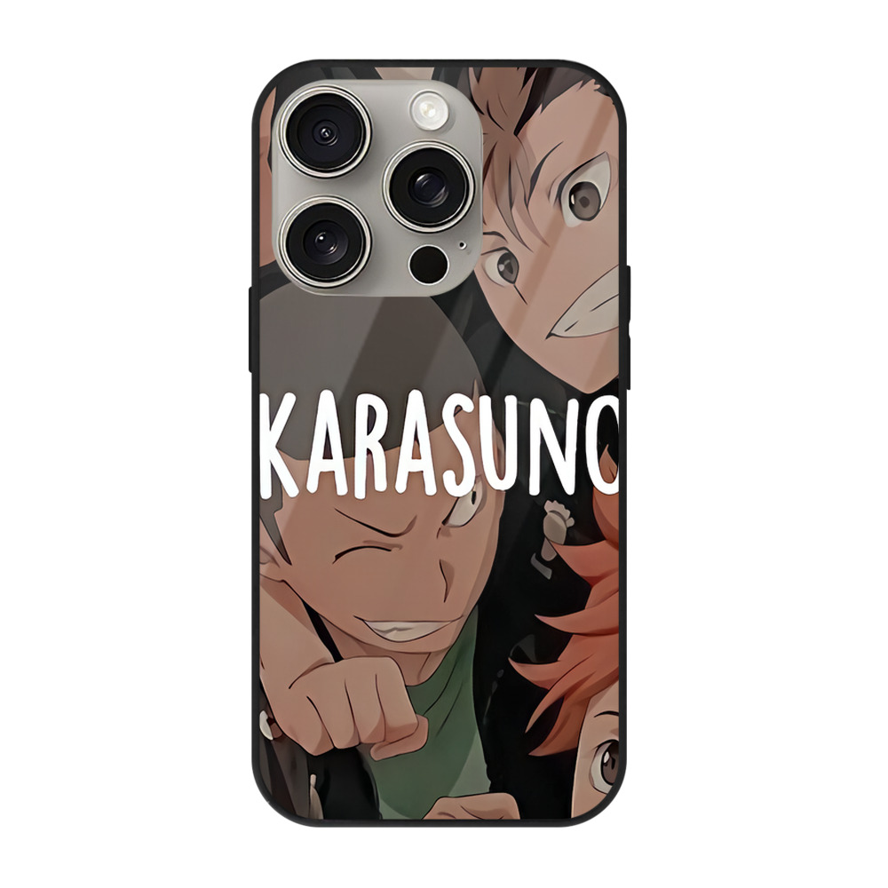 （画像用） ハイキュー!! Haikyu!! 【iPhone15Pro対応】スマホケース 耐衝撃＆黄変防止 背面ガラス