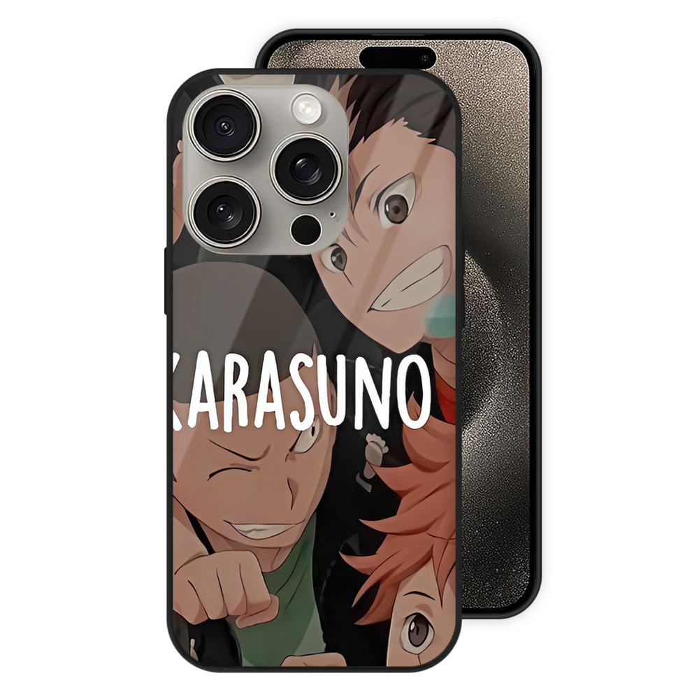 （画像用） ハイキュー!! Haikyu!! 【iPhone15Pro対応】スマホケース 耐衝撃＆黄変防止 背面ガラス