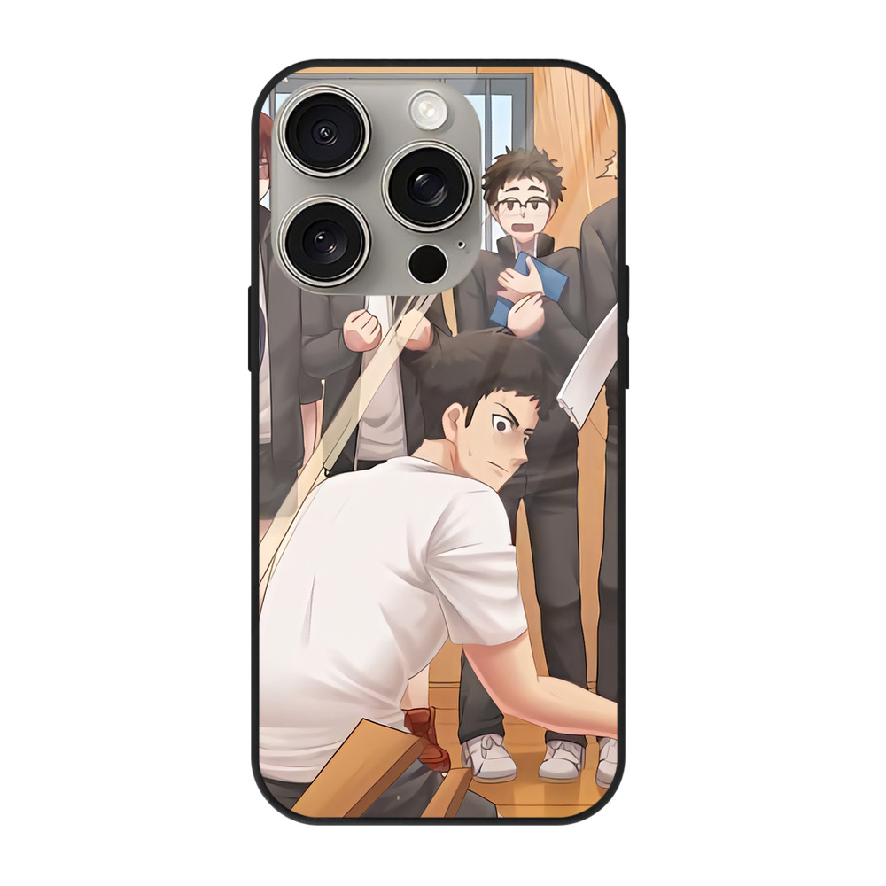 （画像用） ハイキュー!! Haikyu!! 【iPhone15Pro対応】スマホケース 耐衝撃＆黄変防止 背面ガラス