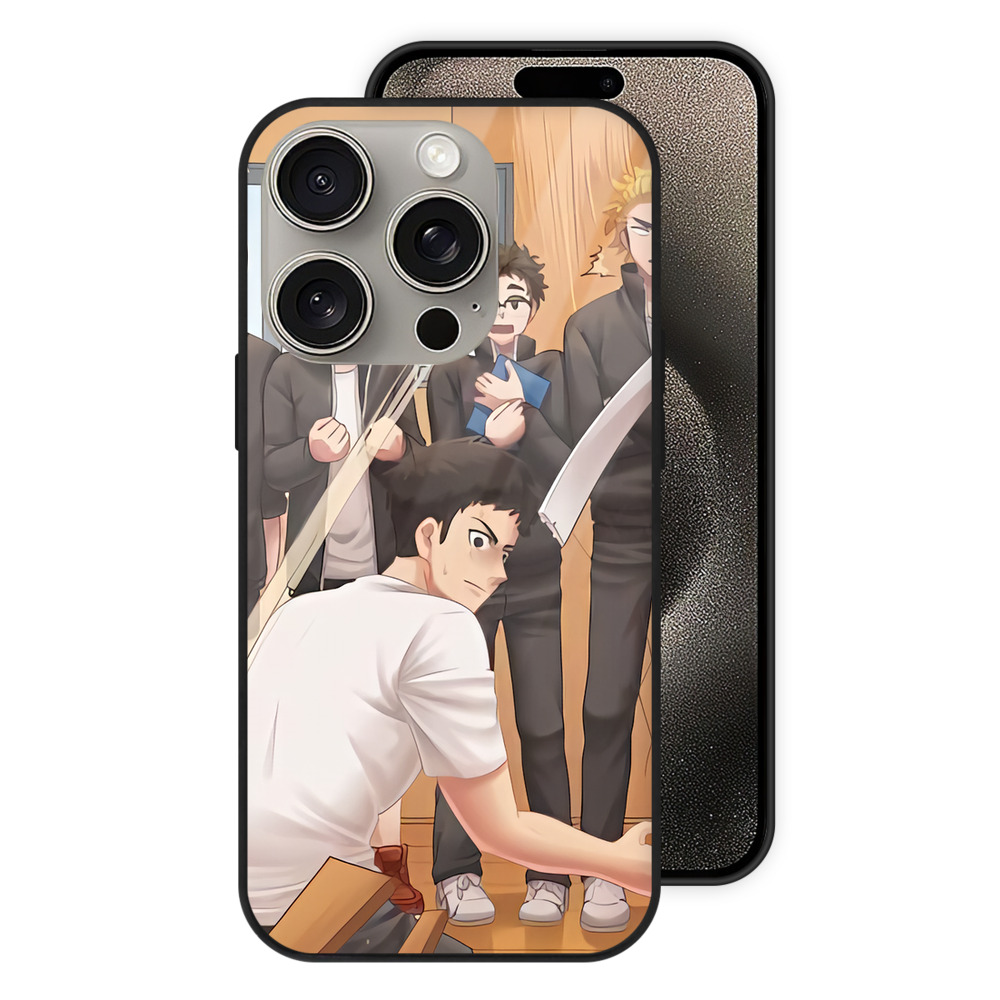 （画像用） ハイキュー!! Haikyu!! 【iPhone15Pro対応】スマホケース 耐衝撃＆黄変防止 背面ガラス
