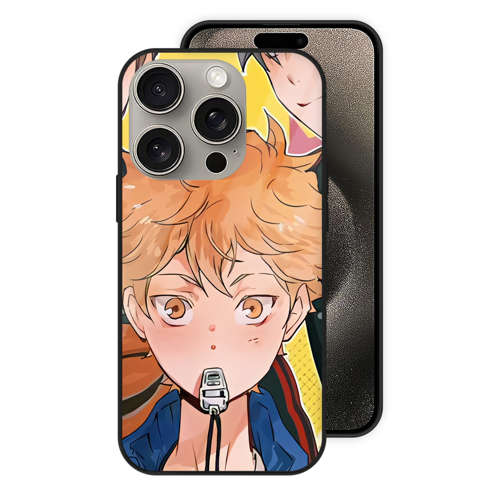 （画像用） ハイキュー!! Haikyu!! 【iPhone15Pro対応】スマホケース 耐衝撃＆黄変防止 背面ガラス