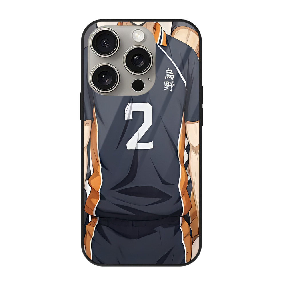 （画像用） ハイキュー!! Haikyu!! 【iPhone15Pro対応】スマホケース 耐衝撃＆黄変防止 背面ガラス