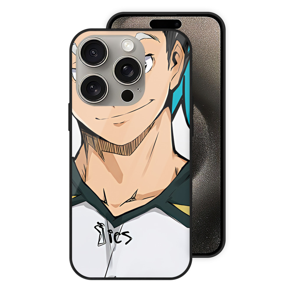 （画像用） ハイキュー!! Haikyu!! 【iPhone15Pro対応】スマホケース 耐衝撃＆黄変防止 背面ガラス