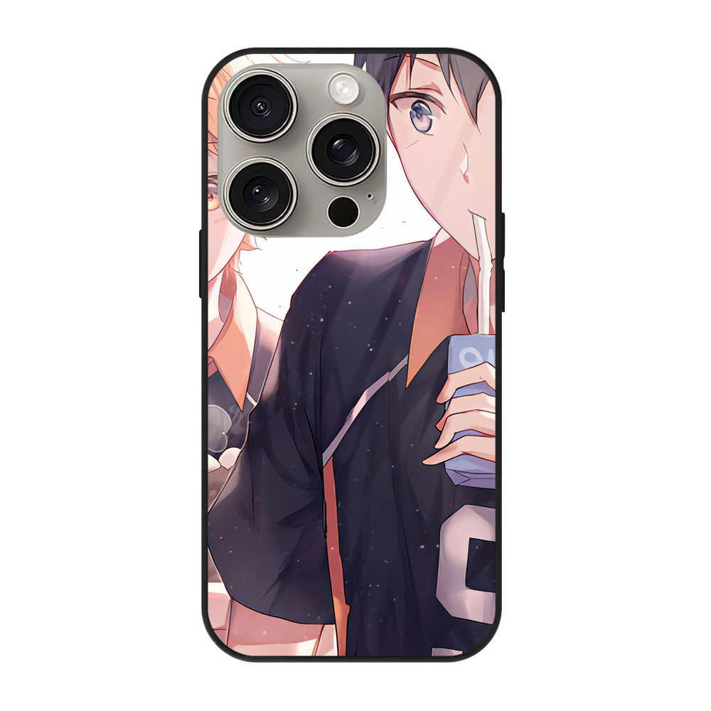 （画像用） ハイキュー!! Haikyu!! 【iPhone15Pro対応】スマホケース 耐衝撃＆黄変防止 背面ガラス