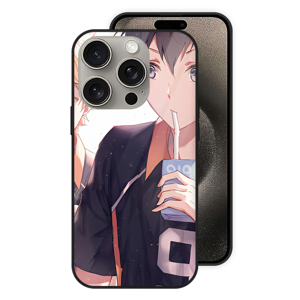 （画像用） ハイキュー!! Haikyu!! 【iPhone15Pro対応】スマホケース 耐衝撃＆黄変防止 背面ガラス