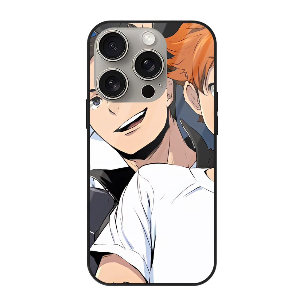 （画像用） ハイキュー!! Haikyu!! 【iPhone15Pro対応】スマホケース 耐衝撃＆黄変防止 背面ガラス