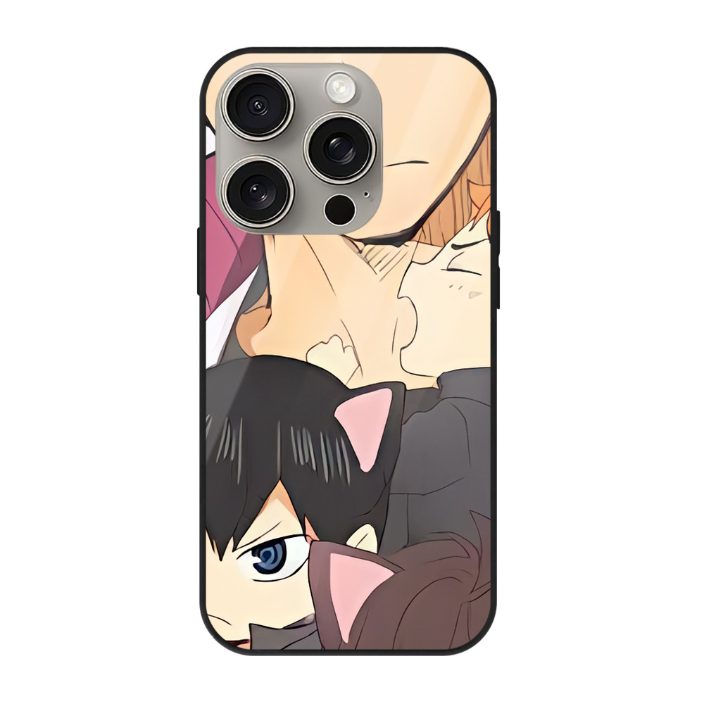 （画像用） ハイキュー!! Haikyu!! 【iPhone15Pro対応】スマホケース 耐衝撃＆黄変防止 背面ガラス
