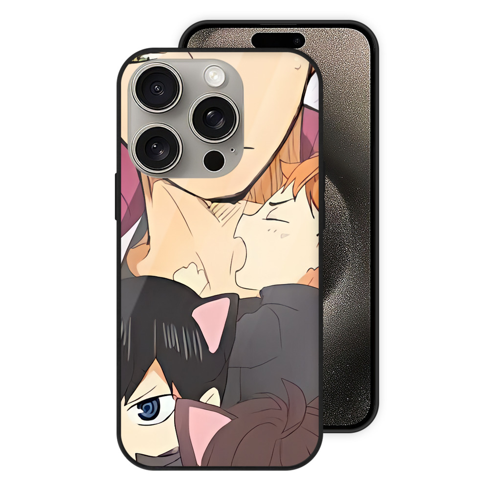 （画像用） ハイキュー!! Haikyu!! 【iPhone15Pro対応】スマホケース 耐衝撃＆黄変防止 背面ガラス