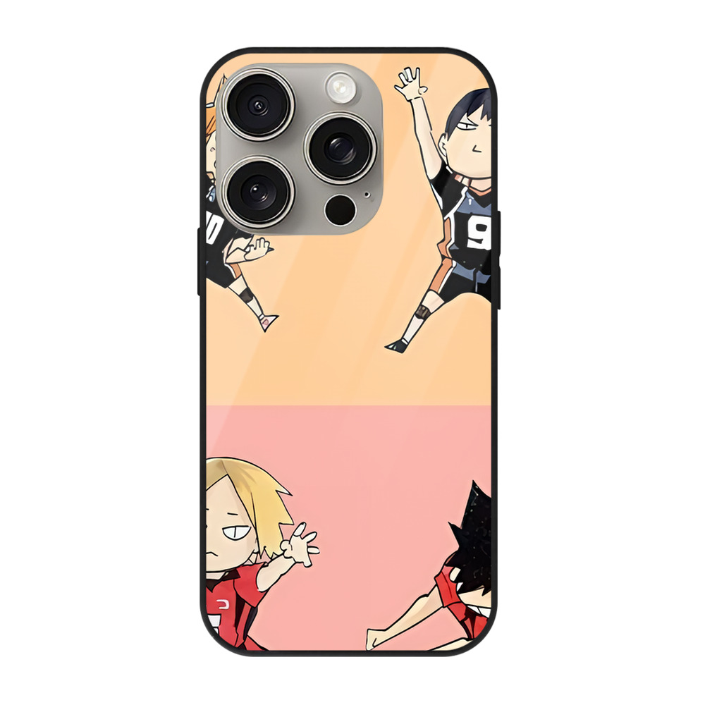 （画像用） ハイキュー!! Haikyu!! 【iPhone15Pro対応】スマホケース 耐衝撃＆黄変防止 背面ガラス