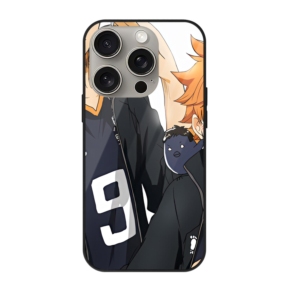 （画像用） ハイキュー!! Haikyu!! 【iPhone15Pro対応】スマホケース 耐衝撃＆黄変防止 背面ガラス