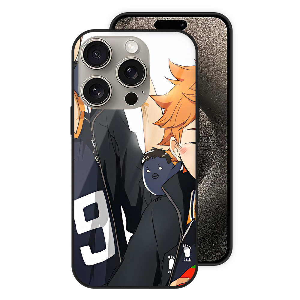 （画像用） ハイキュー!! Haikyu!! 【iPhone15Pro対応】スマホケース 耐衝撃＆黄変防止 背面ガラス
