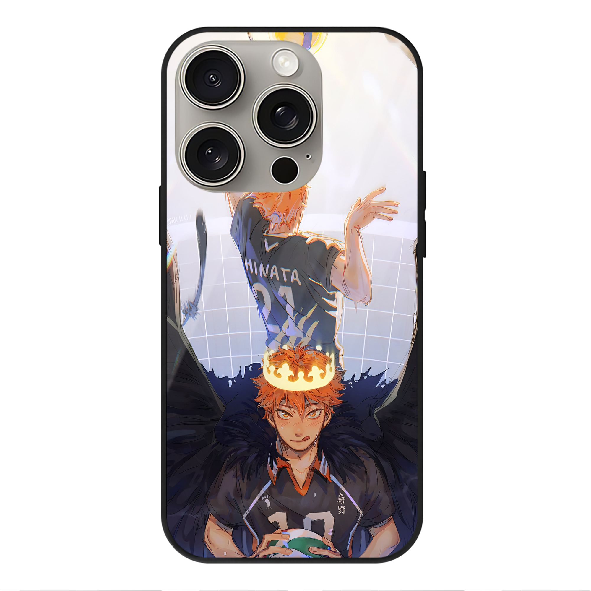 （画像用） ハイキュー!! Haikyu!! 【iPhone15Pro対応】スマホケース 耐衝撃＆黄変防止 背面ガラス