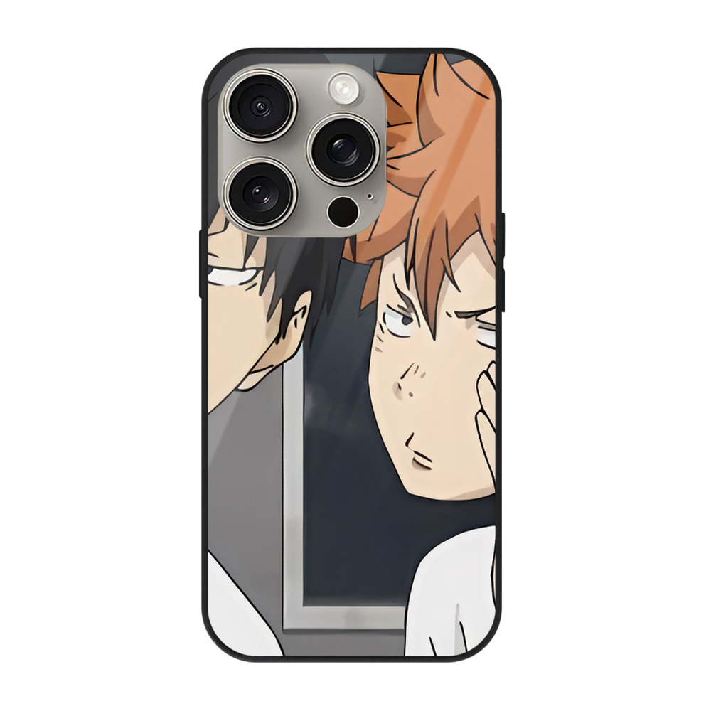 （画像用） ハイキュー!! Haikyu!! 【iPhone15Pro対応】スマホケース 耐衝撃＆黄変防止 背面ガラス