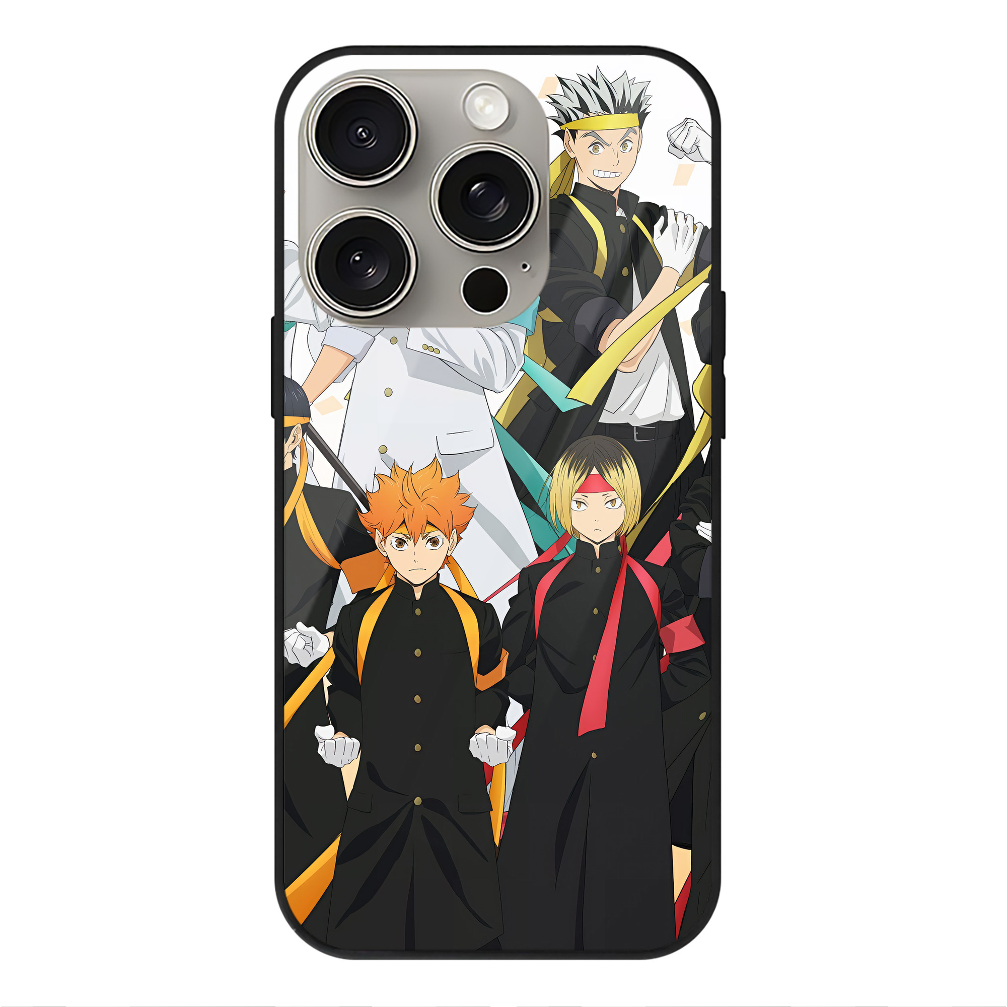 （画像用） ハイキュー!! Haikyu!! 【iPhone15Pro対応】スマホケース 耐衝撃＆黄変防止 背面ガラス
