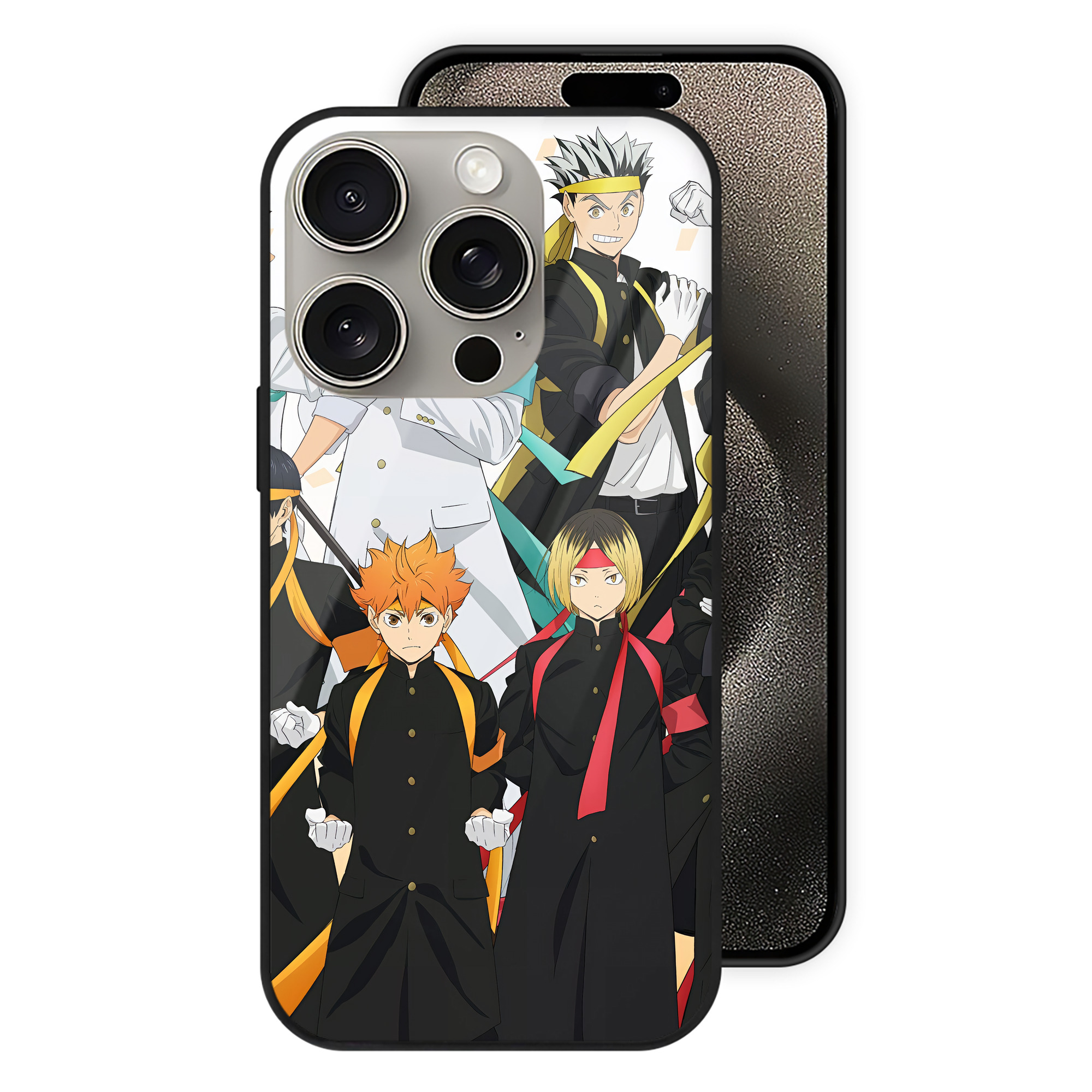 （画像用） ハイキュー!! Haikyu!! 【iPhone15Pro対応】スマホケース 耐衝撃＆黄変防止 背面ガラス