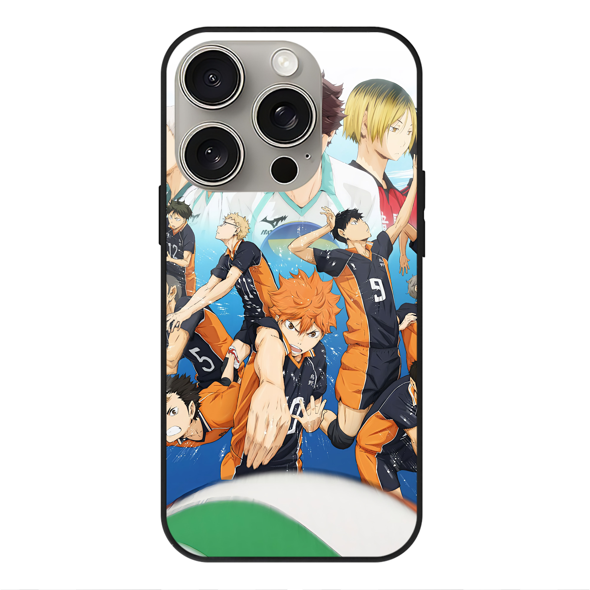 （画像用） ハイキュー!! Haikyu!! 【iPhone15Pro対応】スマホケース 耐衝撃＆黄変防止 背面ガラス