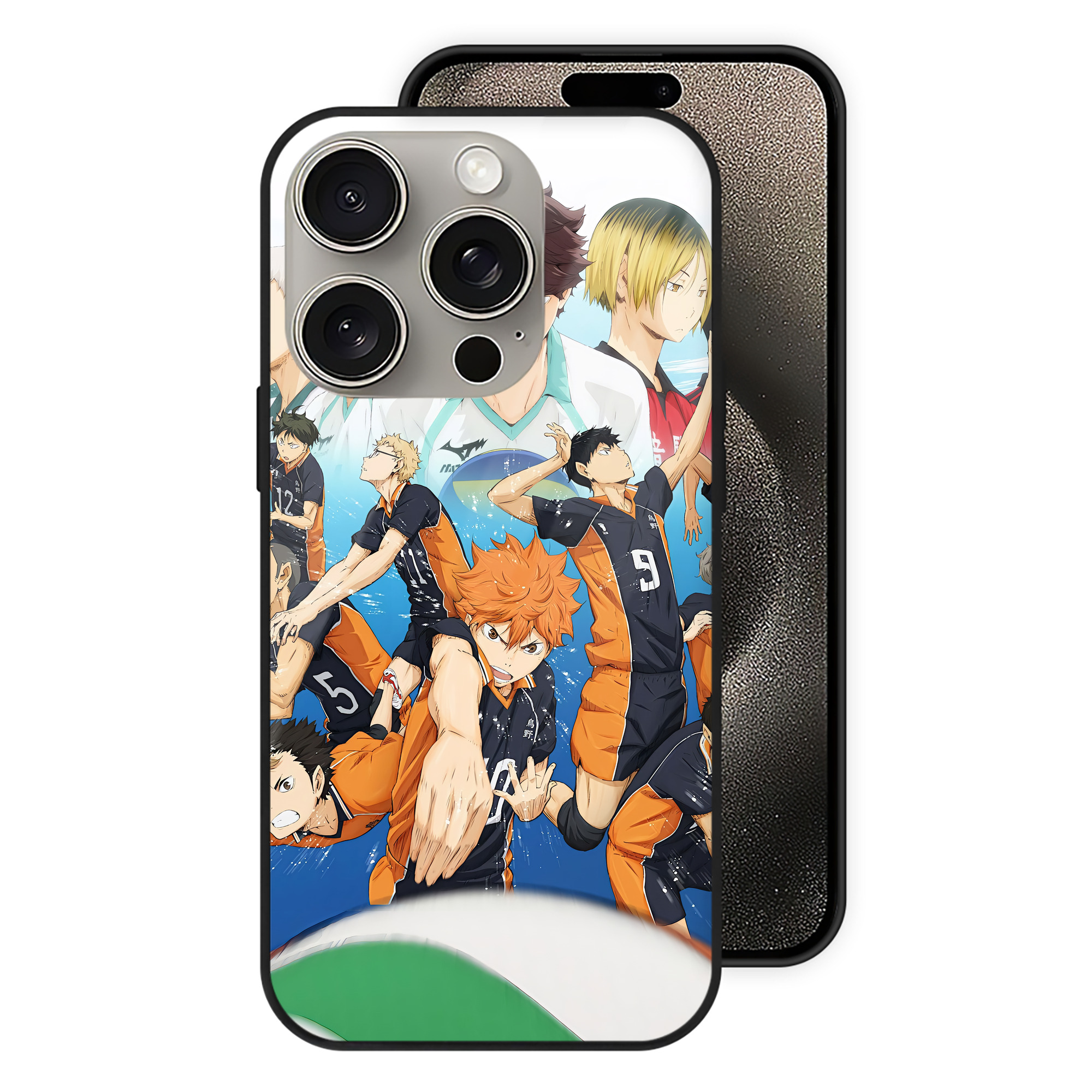 （画像用） ハイキュー!! Haikyu!! 【iPhone15Pro対応】スマホケース 耐衝撃＆黄変防止 背面ガラス
