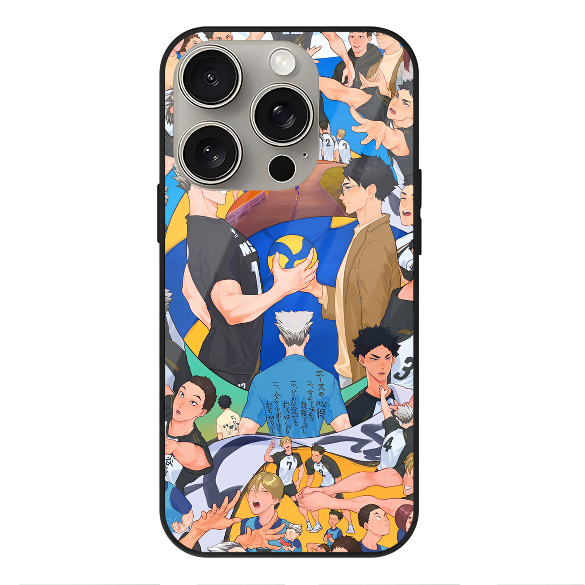 （画像用） ハイキュー!! Haikyu!! 【iPhone15Pro対応】スマホケース 耐衝撃＆黄変防止 背面ガラス