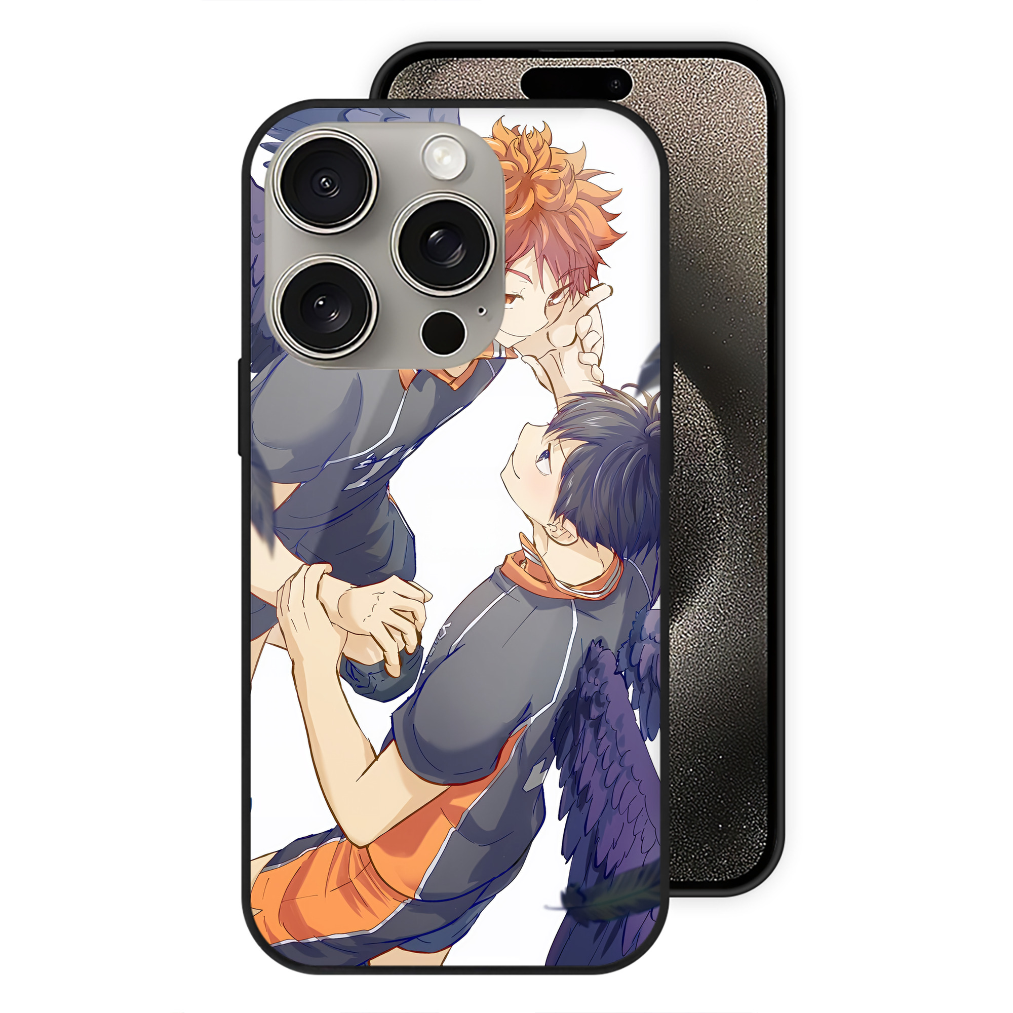 （画像用） ハイキュー!! Haikyu!! 【iPhone15Pro対応】スマホケース 耐衝撃＆黄変防止 背面ガラス