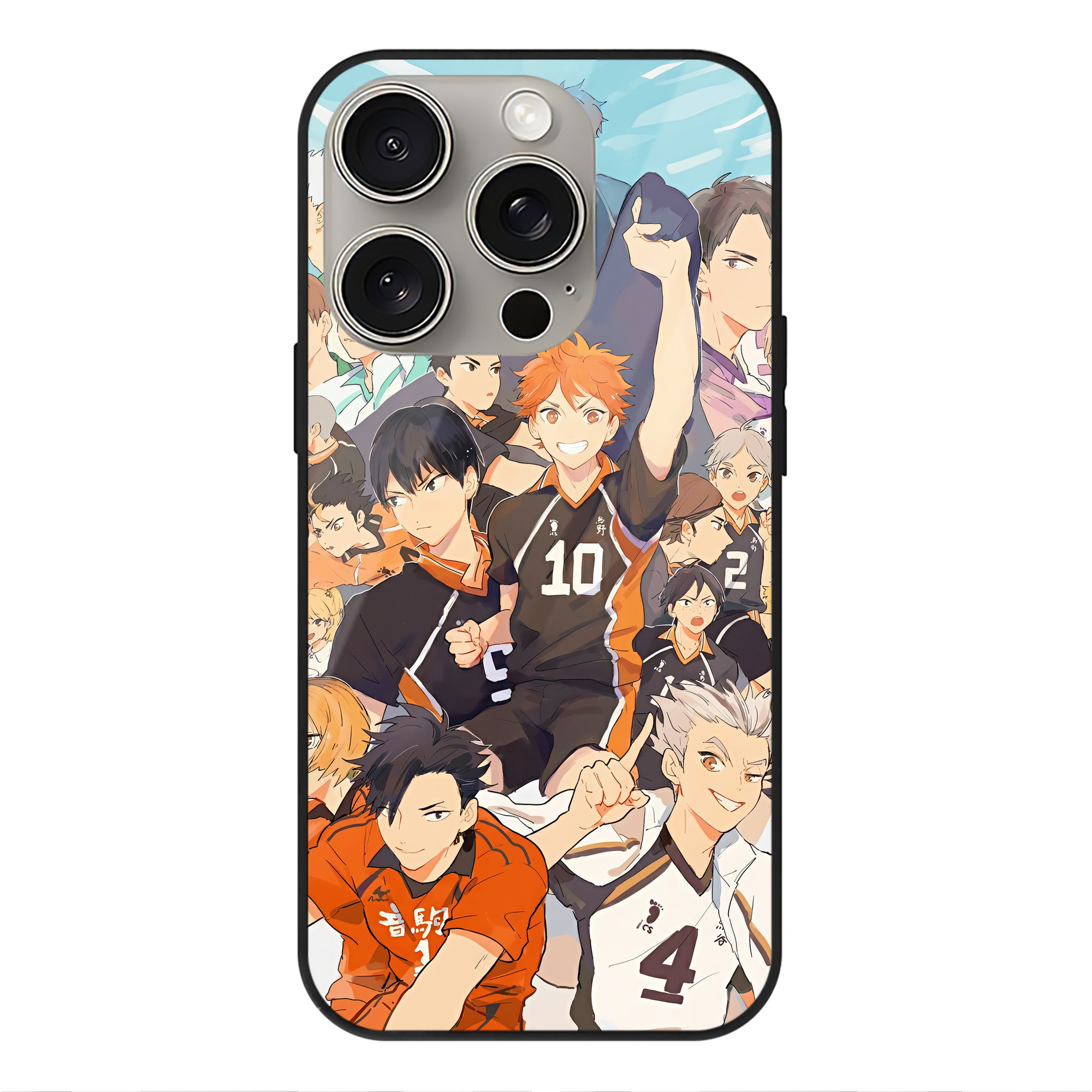 （画像用） ハイキュー!! Haikyu!! 【iPhone15Pro対応】スマホケース 耐衝撃＆黄変防止 背面ガラス