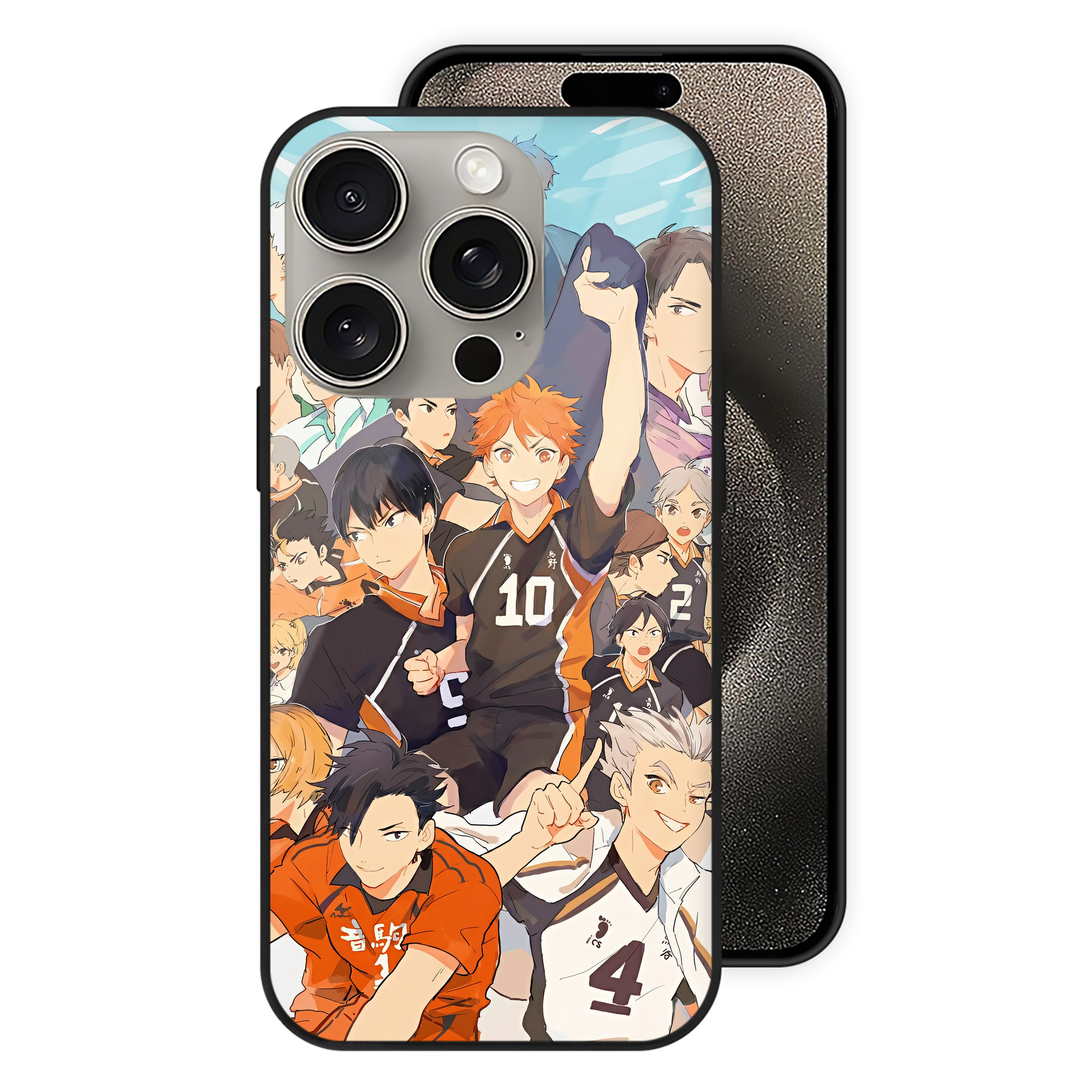 （画像用） ハイキュー!! Haikyu!! 【iPhone15Pro対応】スマホケース 耐衝撃＆黄変防止 背面ガラス