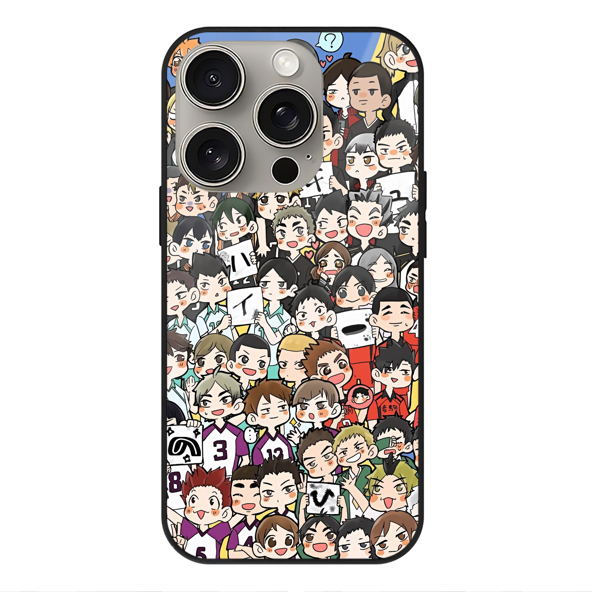 （画像用） ハイキュー!! Haikyu!! 【iPhone15Pro対応】スマホケース 耐衝撃＆黄変防止 背面ガラス