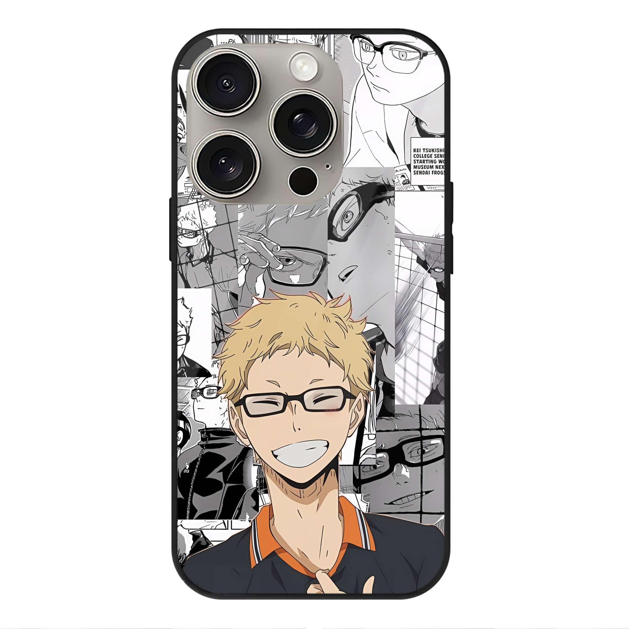 （画像用） ハイキュー!! Haikyu!! 【iPhone15Pro対応】スマホケース 耐衝撃＆黄変防止 背面ガラス