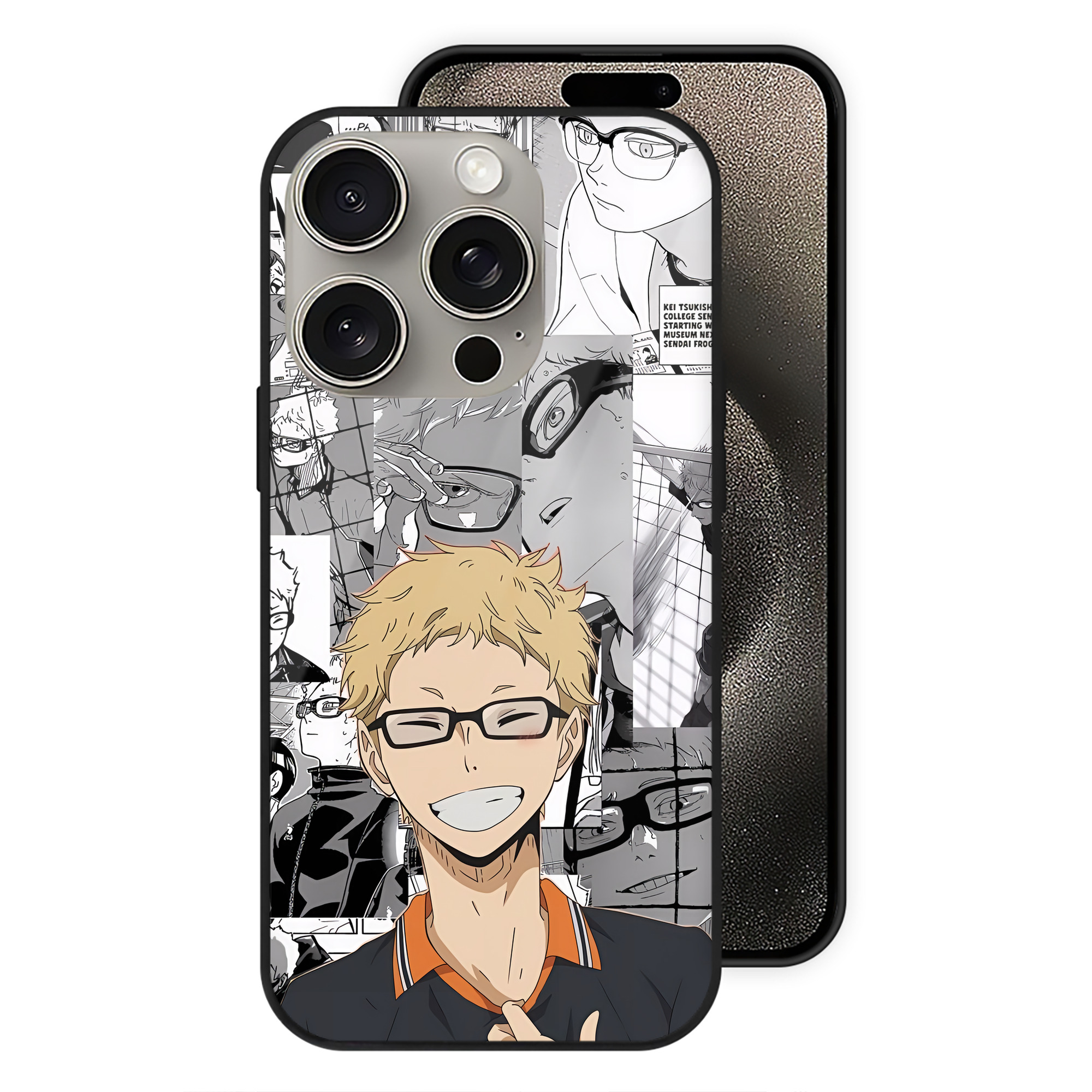 （画像用） ハイキュー!! Haikyu!! 【iPhone15Pro対応】スマホケース 耐衝撃＆黄変防止 背面ガラス