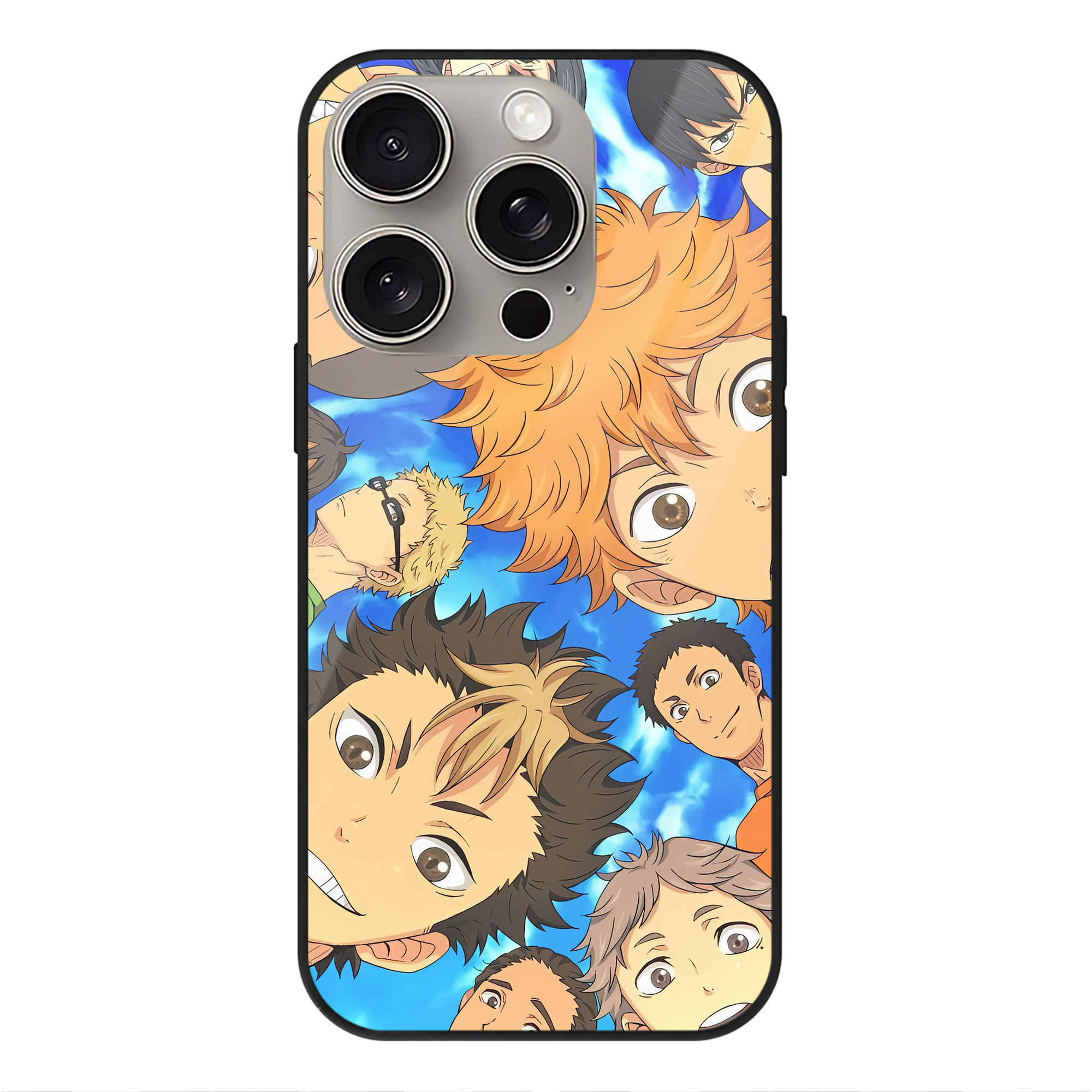 （画像用） ハイキュー!! Haikyu!! 【iPhone15Pro対応】スマホケース 耐衝撃＆黄変防止 背面ガラス