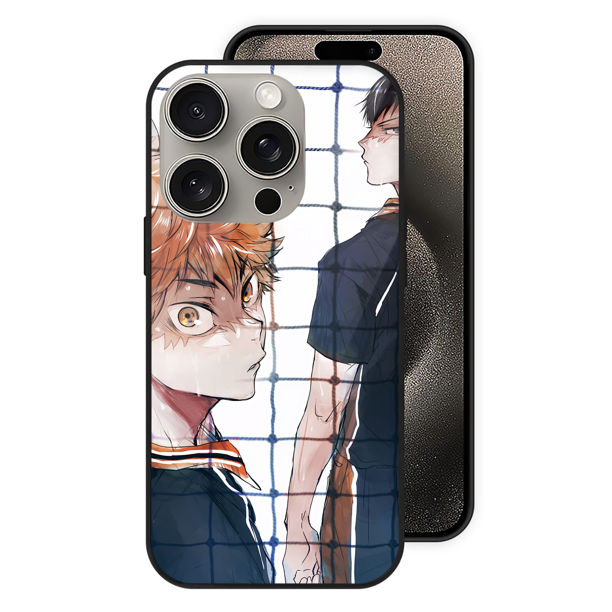 （画像用） ハイキュー!! Haikyu!! 【iPhone15Pro対応】スマホケース 耐衝撃＆黄変防止 背面ガラス