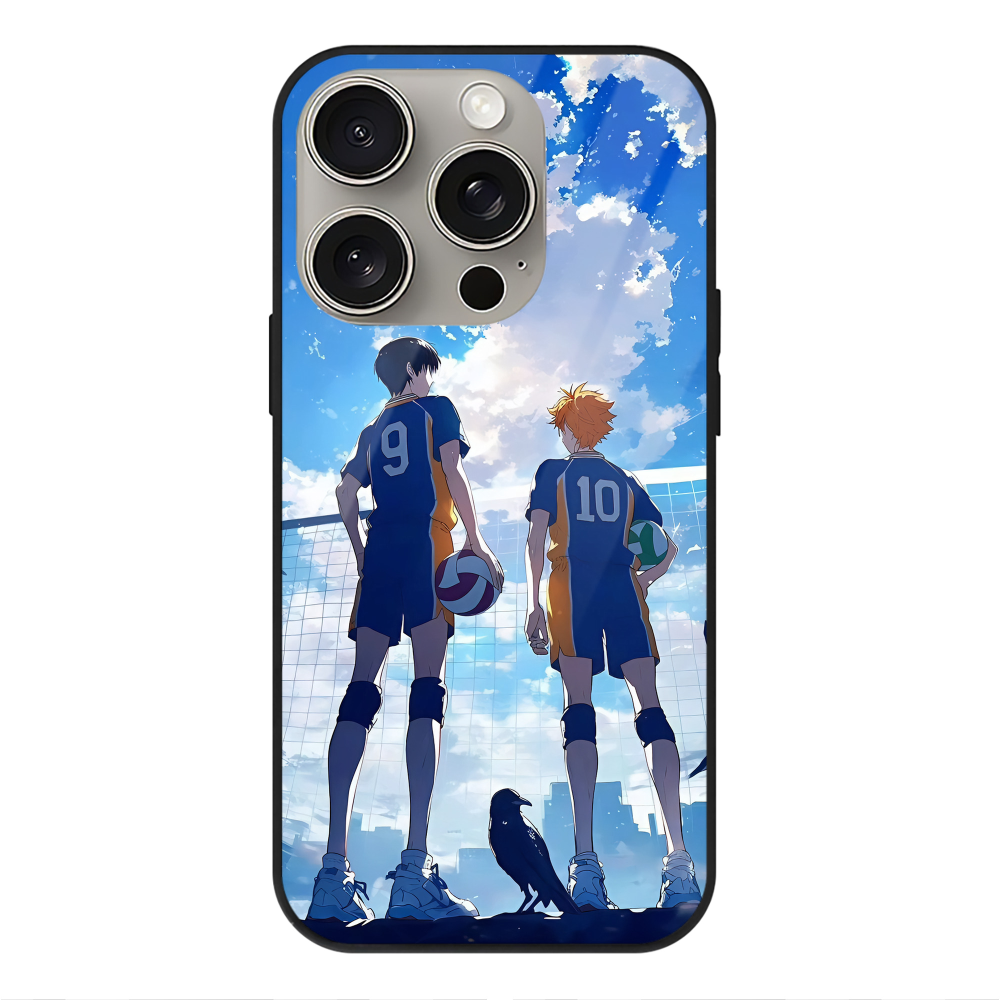 （画像用） ハイキュー!! Haikyu!! 【iPhone15Pro対応】スマホケース 耐衝撃＆黄変防止 背面ガラス